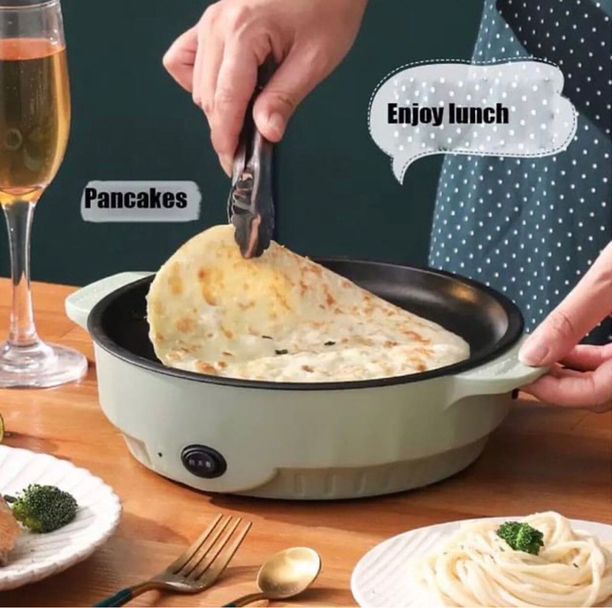 Electric Nonstick Portable Crepe Maker, Household Electric Heating Pot, Detachable Induction Cooker, Separate Heating Plate, Detachable Induction Hot Pot, Pancake Pie Cake Machine Electric Nonstick Portable Crepe Maker, Household Electric Heating Pot, Detachable Induction Cooker, Separate Heating Plate, Detachable Induction Hot Pot, Pancake Pie Cake Machine